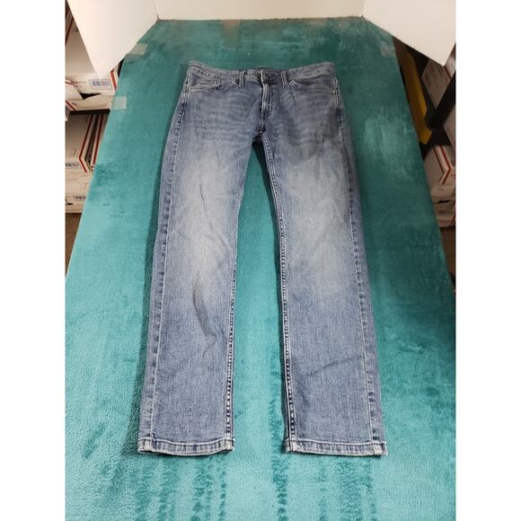 Calvin Klein Jeans Size 6 Womens Blue Pants Stretch Mid Rise Slim Boyfriend - Picture 2 of 13